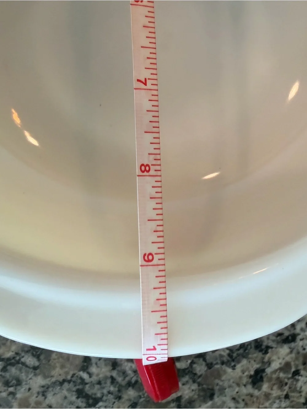 Vintage Pyrex 2 qt Cream Mixing Bowl with Brown Floral Pattern
